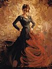 Flamenco Canvas Paintings - Flamenco II